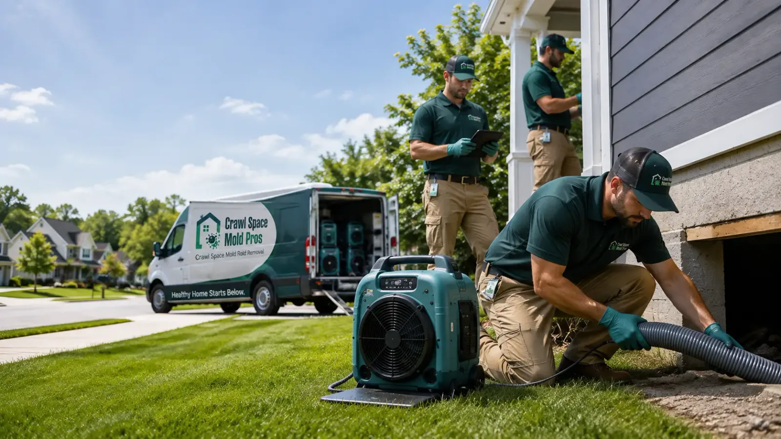 Crawl Space Mold Removal in Mineral, CA